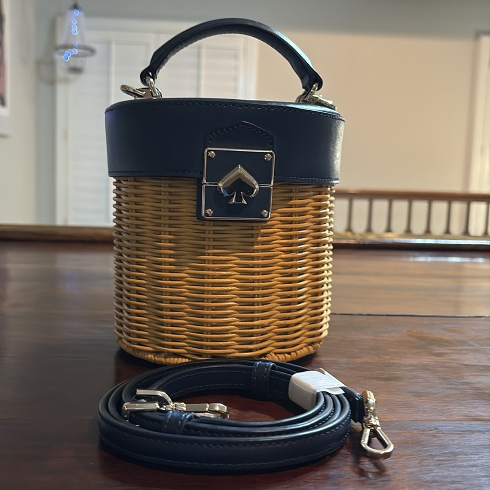 KATE SPADE Rumi Wicker Crossbody Bag - Picture 5 of 12